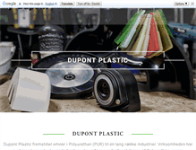 Tablet Screenshot of dupontplastic.dk